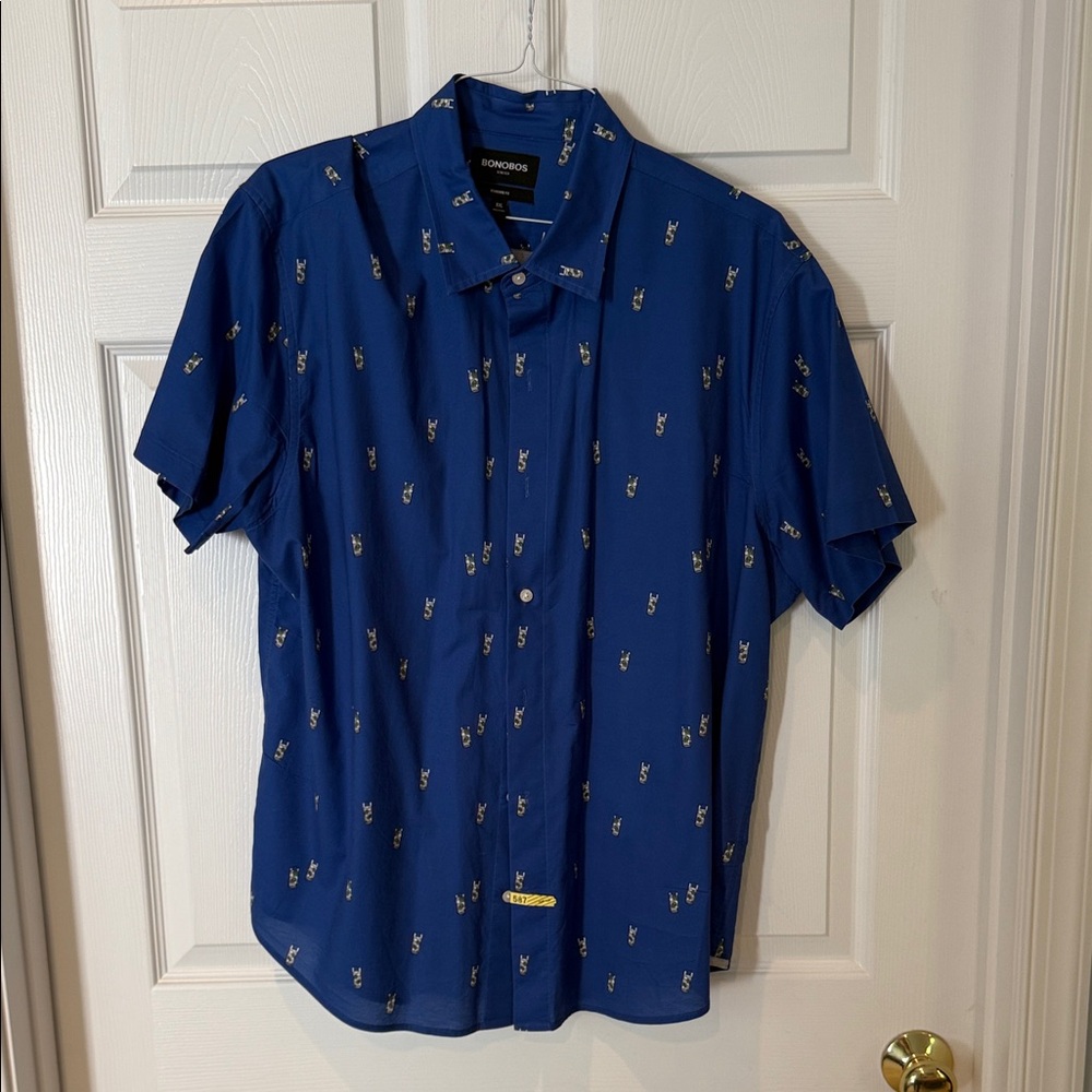 Bonobos Blue Men's Casual Button Down Shirt